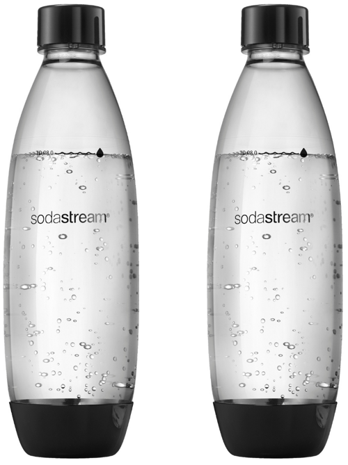 Butelka SodaStream do saturatora 2x 1L - czarne butelki dwupak bidon