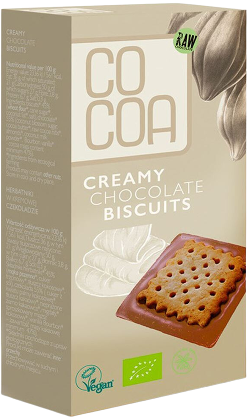 Herbatniki z czekoladą creamy Bio 95 g Cocoa Biscuits