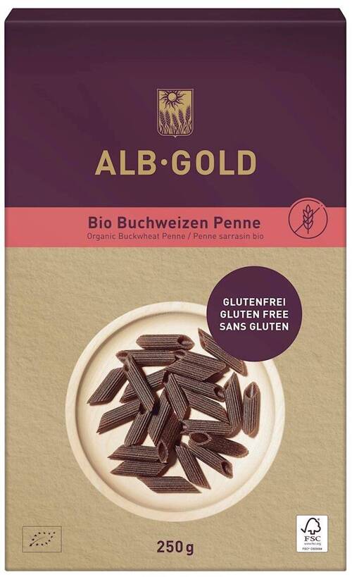 Makaron gryczany Penne Bezglutenowy BIO 250 g Alb Gold