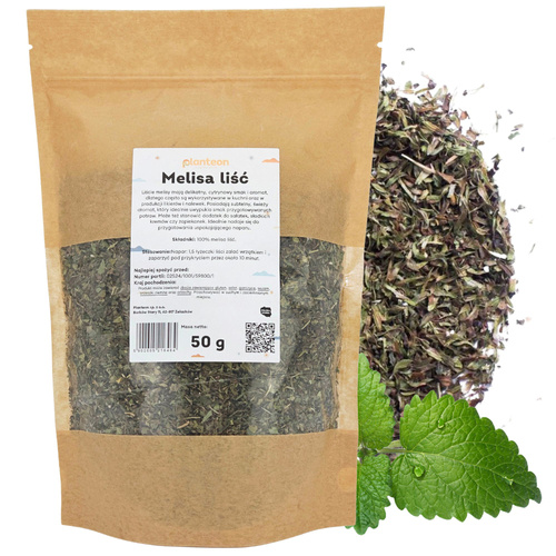 Melisa liść suszony 50 g Planteon - liście suszone herbata ziołowa