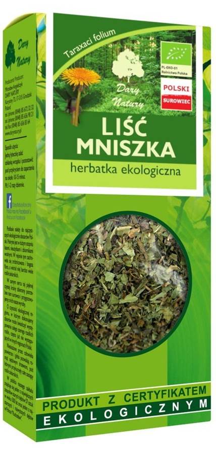 Mniszek liść - herbatka ekologiczna 25 g - Dary Natury
