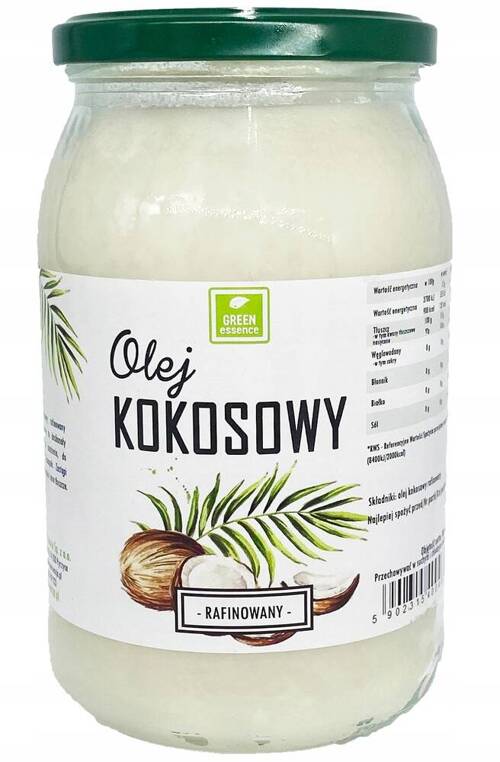Olej kokosowy rafinowany 900 ml - bezzapachowy