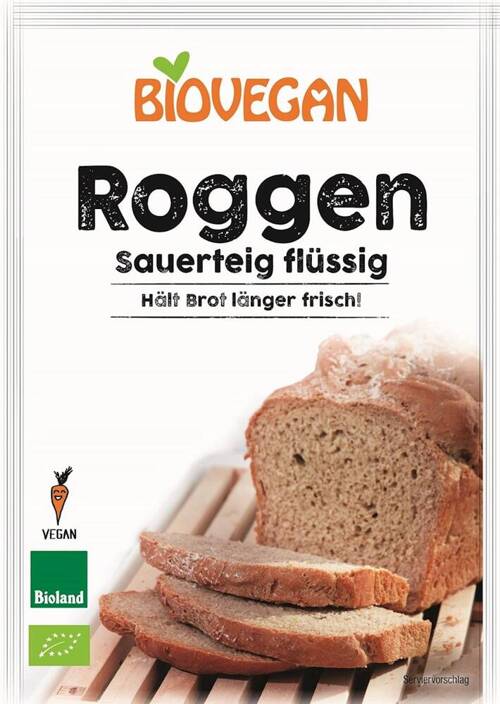 Zakwas żytni chlebowy w płynie Bio 150 g BioVegan - do chleba